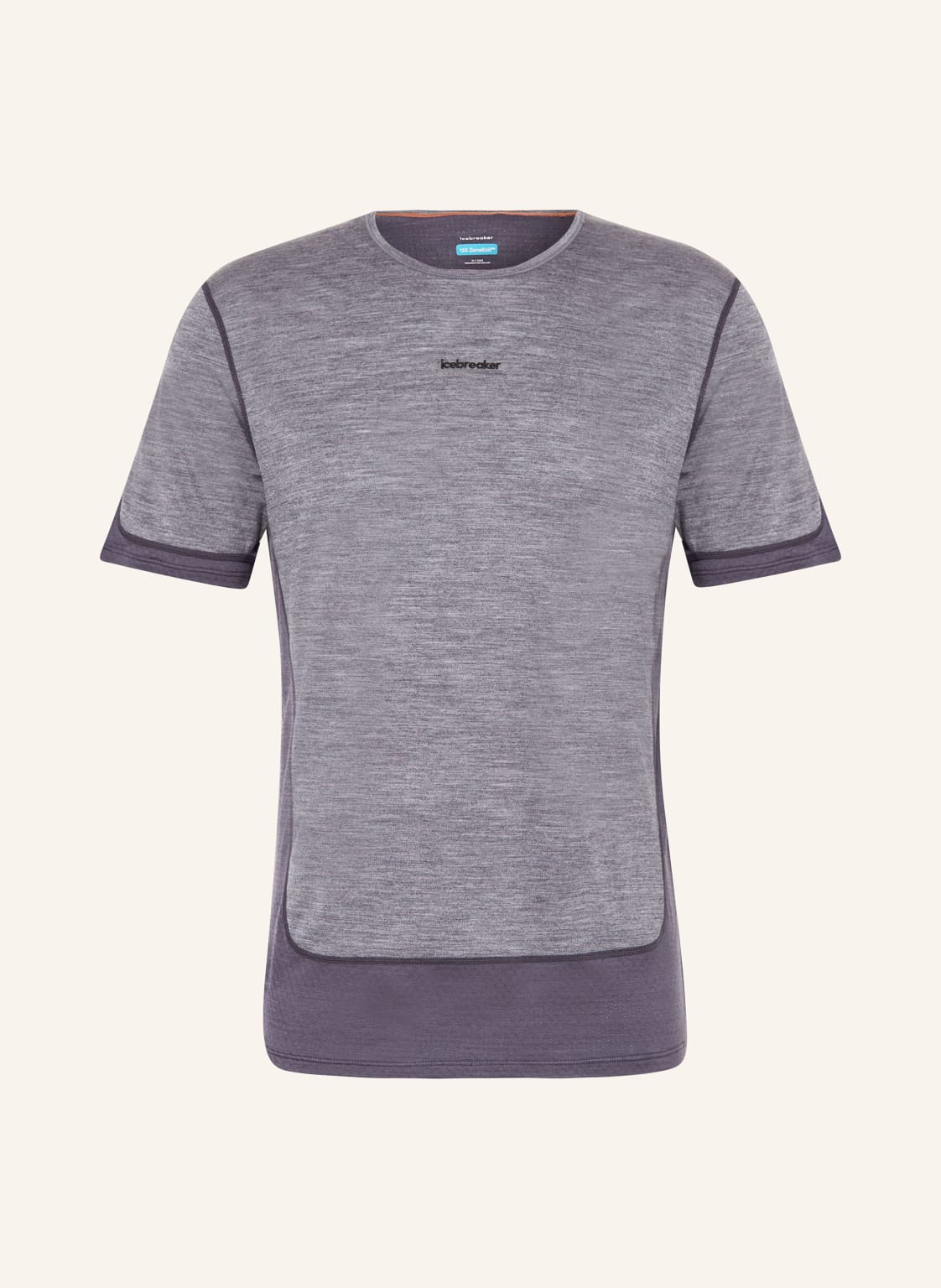 Icebreaker T-Shirt 125 Zoneknit™ Energy Wind grau von Icebreaker