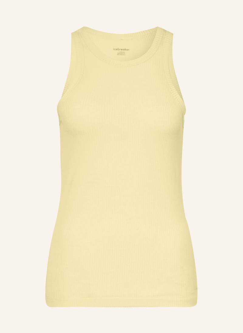 Icebreaker Tanktop Lotus Mit Merinowolle gelb von Icebreaker