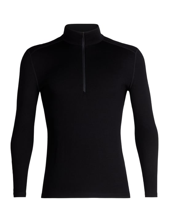 Icebreaker Tech Top Half Zip 260 Langarmshirt schwarz von Icebreaker