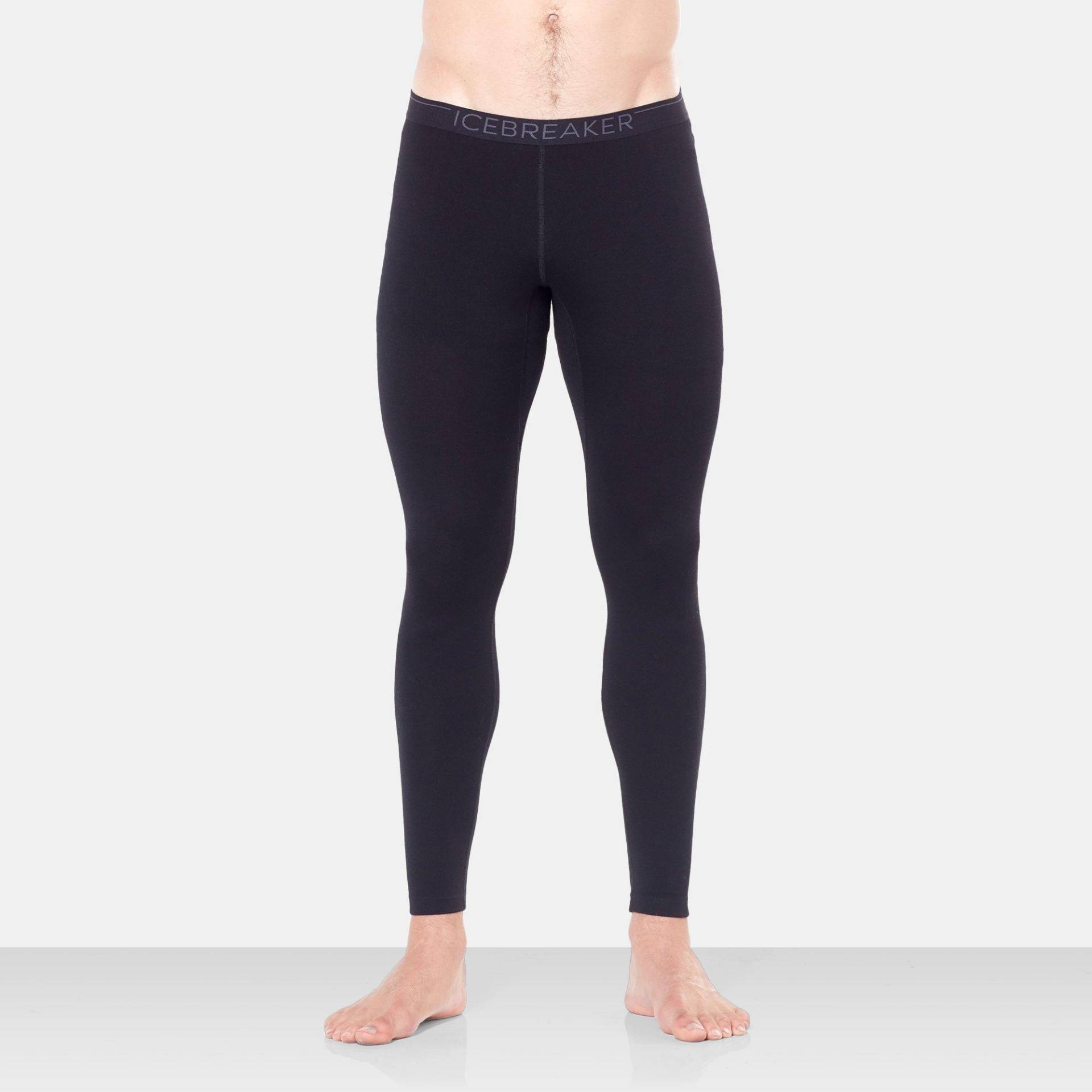 Thermo-tights, Lang Herren Black M von Icebreaker