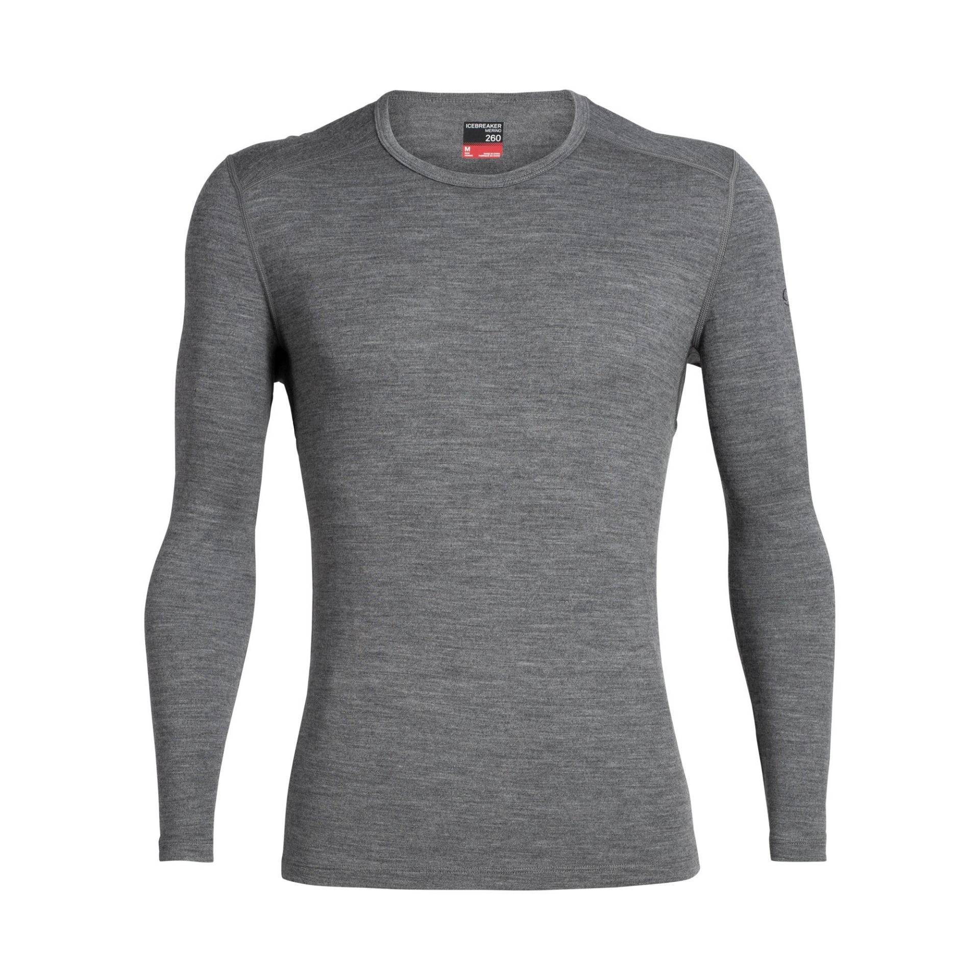 Thermoshirt, Langarm Herren Grau L von Icebreaker