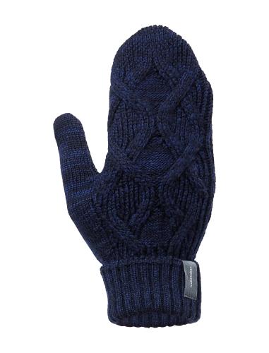 Icebreaker Unisex Merino Mer Cable Knit Mittens - midnight navy (Grösse: M) von Icebreaker