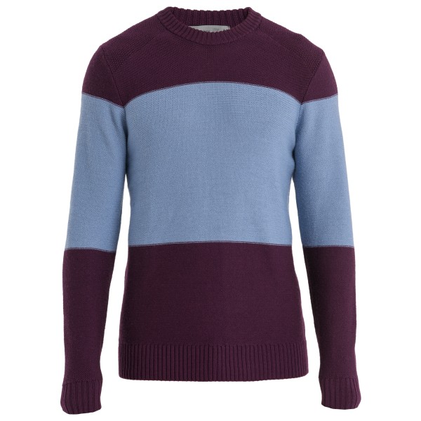 Icebreaker - Waypoint Crewe Sweater - Merinopullover Gr L;M;S;XL;XXL lila;schwarz von Icebreaker