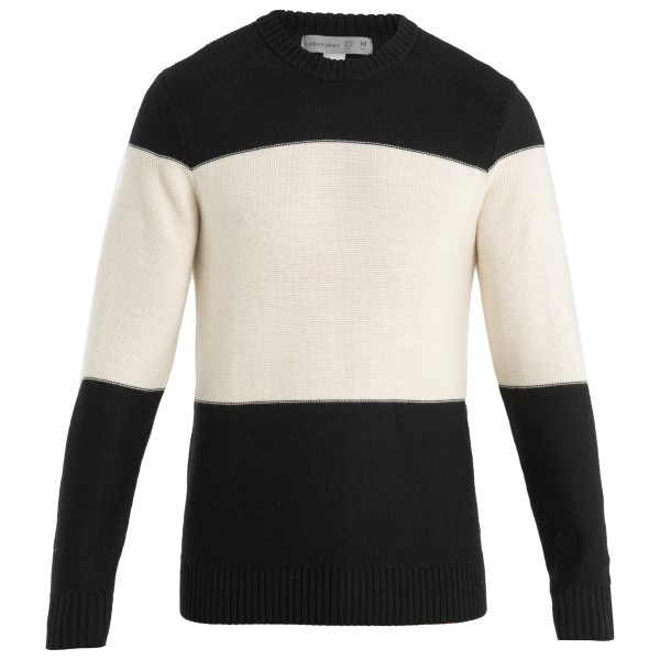 Icebreaker - Waypoint Crewe Sweater - Merinopullover Gr L schwarz von Icebreaker