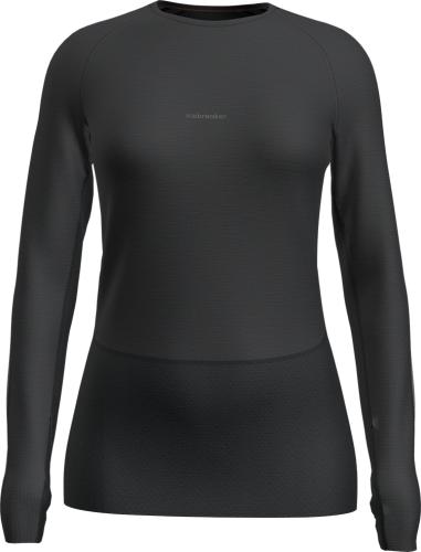 Icebreaker Women 125 ZoneKnit LS Crewe - jet hthr (Grösse: XS) von Icebreaker