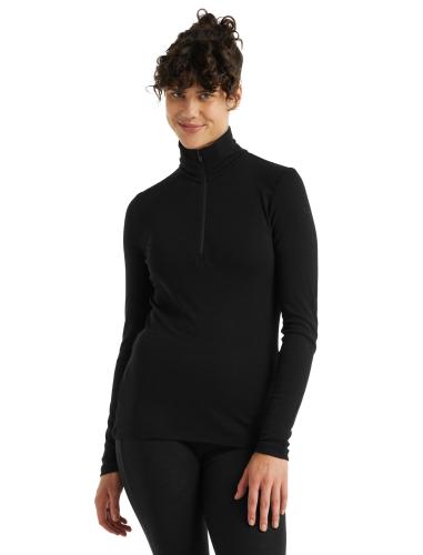 Icebreaker Women 175 Everyday LS Half Zip - black (Grösse: L) von Icebreaker