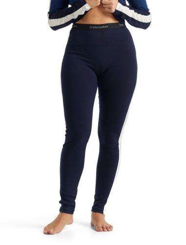 Icebreaker Women 200 Sonebula Leggings - mdnght nvy/snow/cb (Grösse: L) von Icebreaker