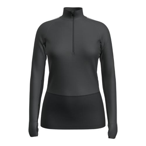 Icebreaker Women 200 ZoneKnit LS Half Zip - jet hthr (Grösse: XS) von Icebreaker