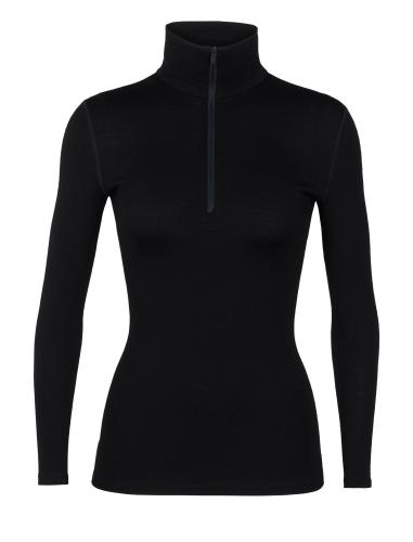 Icebreaker Women 260 Tech LS Half Zip - black (Grösse: L) von Icebreaker