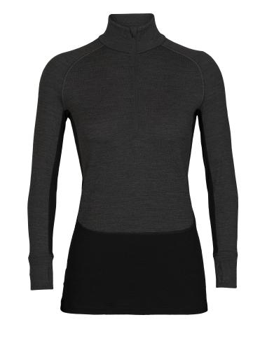 Icebreaker Women 260 ZoneKnit LS Half Zip - jet hthr (Grösse: M) von Icebreaker