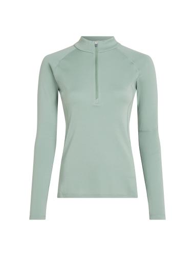 Icebreaker Women 300 MerinoFinePolar LS Half Zip - moss (Grösse: XS) von Icebreaker