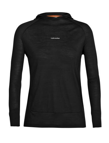 Icebreaker Women Cool-Lite™ LS Hoodie - black (Grösse: XS) von Icebreaker