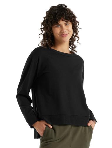 Icebreaker Women Dalston LS Sweatshirt - black (Grösse: S) von Icebreaker