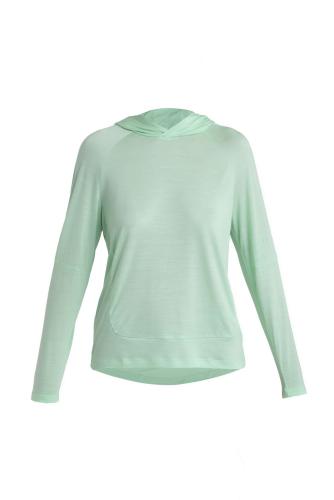 Icebreaker Women Merino 125 Cool-Lite Sphere LS Hoodie - glass (Grösse: S) von Icebreaker