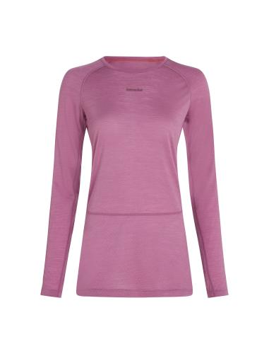 Icebreaker Women Merino 125 ZoneKnit LS Crewe - deco (Grösse: L) von Icebreaker