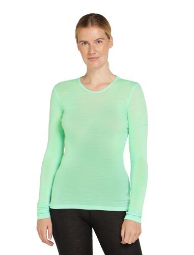 Icebreaker Women Merino 175 Everyday LS Crewe - glass (Grösse: S) von Icebreaker