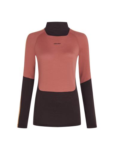 Icebreaker Women Merino 200 Oasis Sonebula LS High Neck - bitterswee (Grösse: M) von Icebreaker