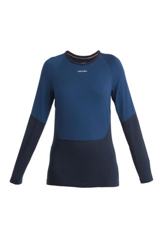 Icebreaker Women Merino 200 Sonebula LS Crewe - mid nvy (Grösse: L) von Icebreaker