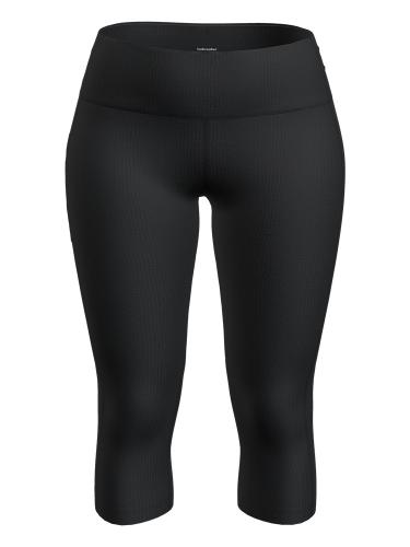 Icebreaker Women Merino 260 Fastray II 20 High Rise 3/4 Tights - black (Grösse: S) von Icebreaker