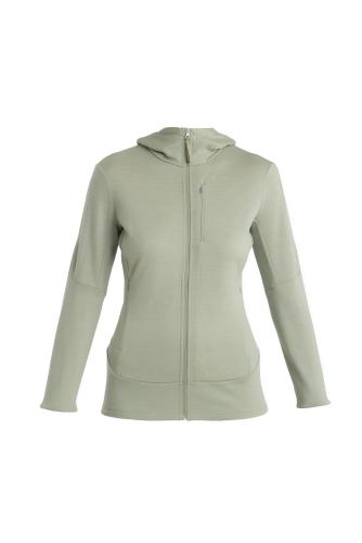 Icebreaker Women Merino 260 Quantum IV LS Zip Hoodie - lichen (Grösse: M) von Icebreaker