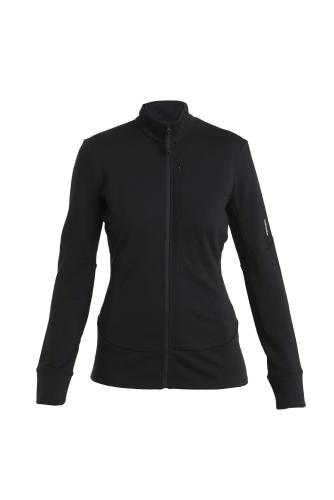 Icebreaker Women Merino 260 Quantum IV LS Zip - black (Grösse: L) von Icebreaker