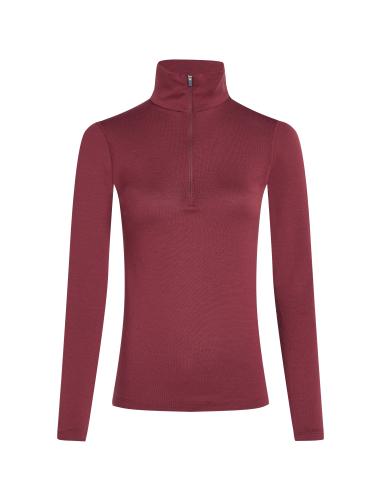 Icebreaker Women Merino 260 Tech LS Half Zip - port (Grösse: L) von Icebreaker