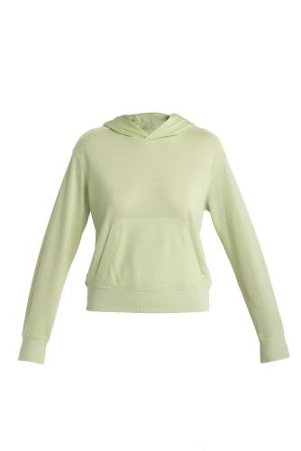 Icebreaker Women Merino Crush II LS Hoodie - glazen (Grösse: XL) von Icebreaker