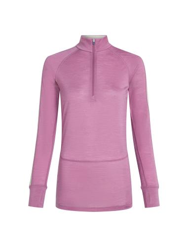 Icebreaker Women Merino Mer 125 ZoneKnit LS Half Zip - deco (Grösse: L) von Icebreaker