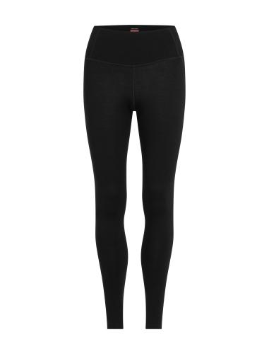 Icebreaker Women Merino Mer 260 Tech High Rise Leggings - black (Grösse: L) von Icebreaker