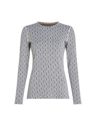 Icebreaker Women Merino Mer 260 Vertex LS Crewe On-Piste - snow (Grösse: M) von Icebreaker