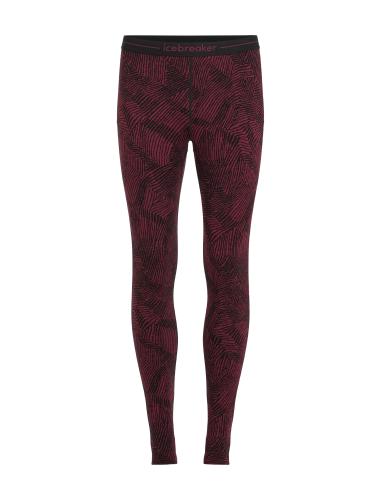 Icebreaker Women Merino Mer 260 Vertex Leggings Frozen Forms - black (Grösse: M) von Icebreaker