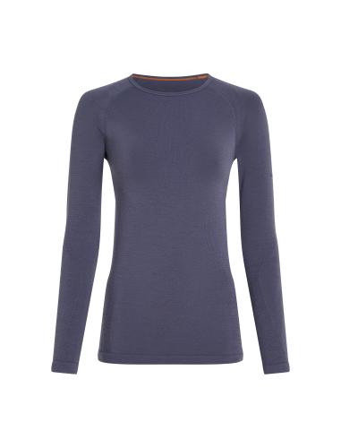 Icebreaker Women Merino Mer 260 Zoneknit Seamless LS Crewe - graphite (Grösse: L) von Icebreaker