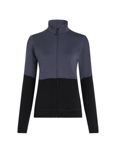 Icebreaker Women Merino Mer 400 RealFleece Descender LS Z - graphite (Grösse: L) von Icebreaker