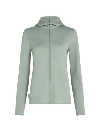 Icebreaker Women Merino Mer 560 Realfleece Elemental II LS ZH - moss (Grösse: L) von Icebreaker