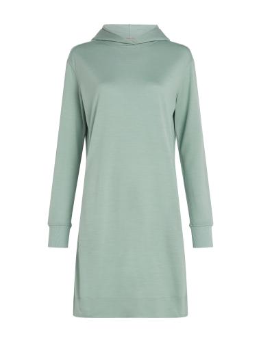 Icebreaker Women Merino Mer Crush LS Dress - moss (Grösse: S) von Icebreaker