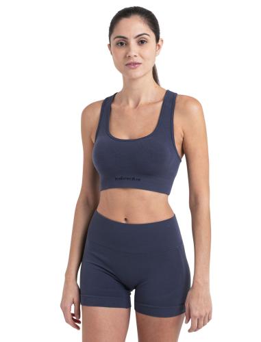 Icebreaker Women Merino Seamless Active Bra - graphite (Grösse: L) von Icebreaker