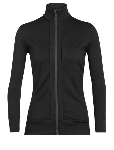 Icebreaker Women Quantum III LS Zip - black (Grösse: S) von Icebreaker