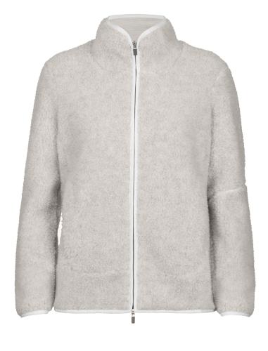 Icebreaker Women RealFleece High Pile LS Zip - ecru hthr (Grösse: XL) von Icebreaker