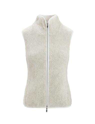 Icebreaker Women RealFleece High Pile Vest - ecru hthr (Grösse: M) von Icebreaker