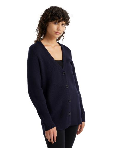 Icebreaker Women Seevista Cardigan - midnight navy (Grösse: XS) von Icebreaker