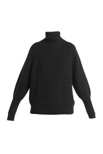 Icebreaker Women Seevista Funnel Neck Sweater - black (Grösse: M) von Icebreaker