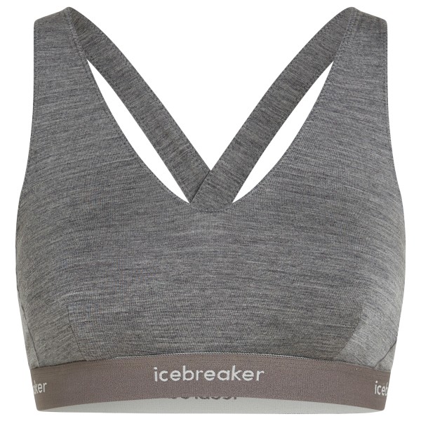 Icebreaker - Women's 125 Cool-Lite Sprite Racerback Bra - Sport-BH Gr L grau von Icebreaker