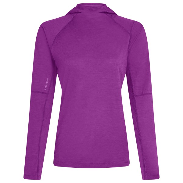 Icebreaker - Women's 150 MerinoFine Ace L/S Hoodie - Merinoshirt Gr XS lila von Icebreaker