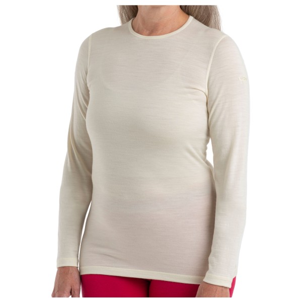 Icebreaker - Women's 200 Oasis L/S Crewe - Merinounterwäsche Gr L grau von Icebreaker