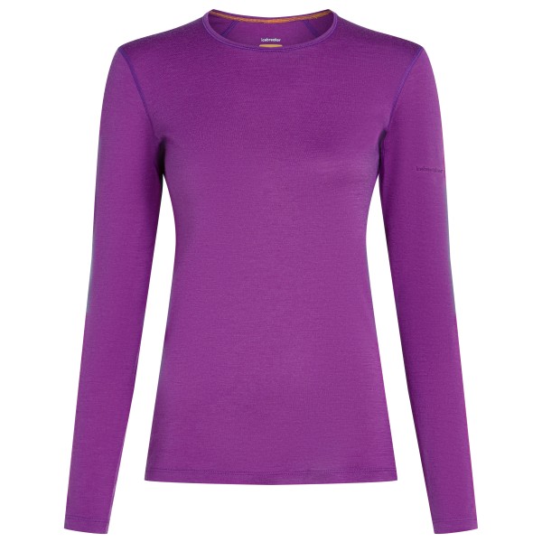 Icebreaker - Women's 200 Oasis L/S Crewe - Merinounterwäsche Gr L lila von Icebreaker