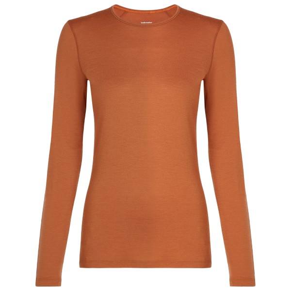 Icebreaker - Women's 200 Oasis L/S Crewe - Merinounterwäsche Gr S orange von Icebreaker