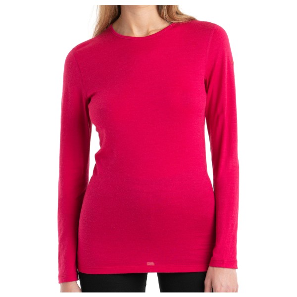 Icebreaker - Women's 200 Oasis L/S Crewe - Merinounterwäsche Gr XS rosa von Icebreaker