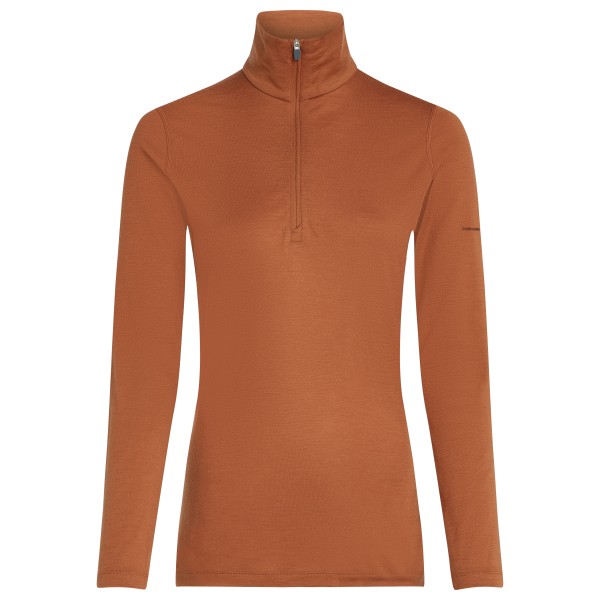 Icebreaker - Women's 200 Oasis L/S Half Zip - Merinolongsleeve Gr L;M;S;XL;XS braun;schwarz von Icebreaker