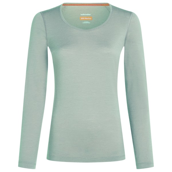 Icebreaker - Women's 200 Oasis L/S Scoop - Merinounterwäsche Gr XL grau von Icebreaker