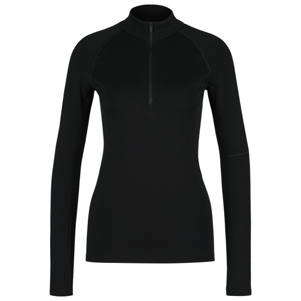 Icebreaker - Women's 300 MerinoFine Polar L/S Half Zip - Merinounterwäsche Gr L schwarz von Icebreaker